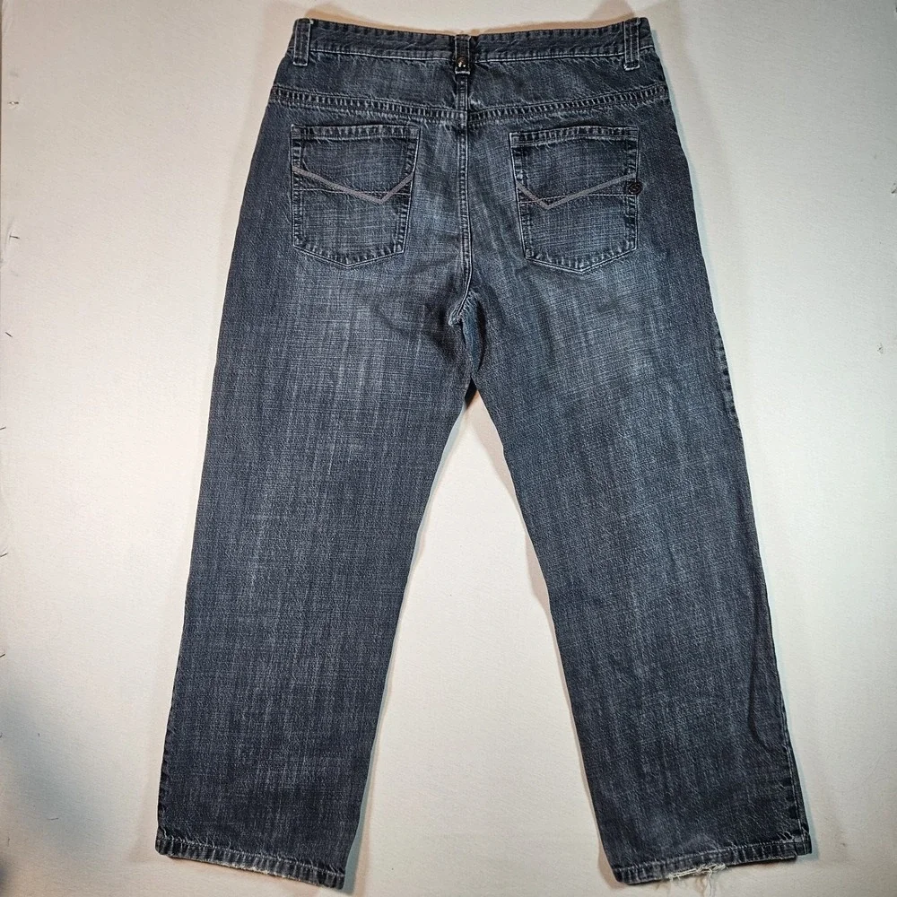 Anchor Blue Beyond Baggy Jeans Size 38x32 Y2K Skater Wide Leg Oversized‎